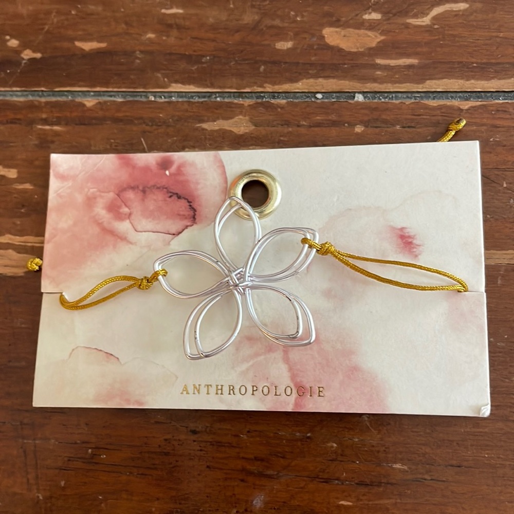 Anthropologie flower bracelet